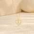 S925 pure silver heart-shaped hollow peach pendant collarbone chain for women - MOWTE