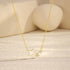 S925 sterling silver diamond five pointed star drop oil collarbone chain - MOWTE