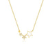 S925 sterling silver diamond five pointed star drop oil collarbone chain - MOWTE