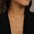 S925 pure silver heart micro inlaid 8-shaped pendant collarbone chain - MOWTE