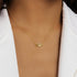 S925 pure silver heart micro inlaid 8-shaped pendant collarbone chain - MOWTE
