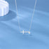 S925 sterling silver cross zircon versatile collarbone chain matching - MOWTE