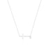 S925 sterling silver cross zircon versatile collarbone chain matching - MOWTE