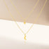 925 sterling silver double-layer layered star moon daily matching collarbone chain - MOWTE