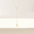 S925 sterling silver water droplet diamond women's collarbone chain - MOWTE