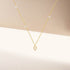 S925 pure silver cluster diamond inlaid Australian gemstone pendant collarbone necklace - MOWTE