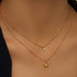 S925 sterling silver double-layer niche design star zircon collarbone chain - MOWTE