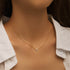 S925 sterling silver water droplet collarbone chain cluster inlaid with diamonds necklace for women - MOWTE