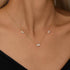 S925 sterling silver irregular geometric zircon diamond set butterfly collarbone necklace - MOWTE