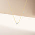 S925 sterling silver irregular geometric zircon diamond set butterfly collarbone necklace - MOWTE
