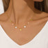 S925 sterling silver sparkling round collarbone chain - MOWTE