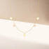 S925 sterling silver sparkling round collarbone chain - MOWTE