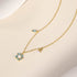 S925 pure silver diamonds zircon snowflakes pearls collarbone chain - MOWTE