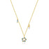 S925 pure silver diamonds zircon snowflakes pearls collarbone chain - MOWTE