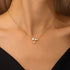 S925 pure silver exquisite pearl octagonal star high-end feeling collarbone chain - MOWTE