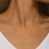 S925 pure silver geometric diamond collarbone necklace - MOWTE