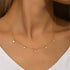 S925 pure silver geometric octagonal star layered diamond collarbone necklace - MOWTE