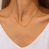 S925 sterling silver exquisite dazzling five petal flower star layered collarbone chain - MOWTE