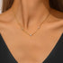 S925 sterling silver exquisite dazzling five petal flower star layered collarbone chain - MOWTE