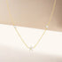 S925 sterling silver exquisite dazzling five petal flower star layered collarbone chain - MOWTE
