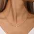 S925 pure silver women's layered gold-plated zircon necklace - MOWTE