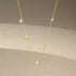 S925 pure silver women's layered gold-plated zircon necklace - MOWTE
