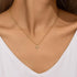 S925 sterling silver star diamond collarbone chain - MOWTE