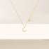 S925 sterling silver irregular crescent diamond collarbone chain pearl necklace - MOWTE