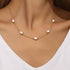 S925 sterling silver pearl necklace women's collarbone chain - MOWTE