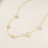 S925 sterling silver pearl necklace women's collarbone chain - MOWTE