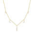 925 sterling silver geometric square zircon necklace - MOWTE