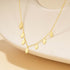 S925 sterling silver round plate layered for daily wear women's collarbone necklace - MOWTE