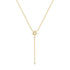 S925 sterling silver Y-shaped long tassel necklace with octagonal star diamond collarbone chain - MOWTE