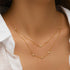 S925 sterling silver double-layer stacked zircon versatile trendy ins collarbone chain - MOWTE