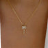 S925 Pure Silver Creative Coconut Tree Diamond Pendant Necklace - MOWTE