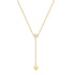 925 sterling silver tassel Y-shaped double core diamond necklace - MOWTE