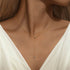 S925 sterling silver Y-shaped diamond daily versatile collarbone chain - MOWTE