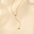 S925 sterling silver Y-shaped diamond daily versatile collarbone chain - MOWTE