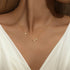 S925 pure silver creative butterfly set diamond light luxury collarbone necklace - MOWTE