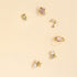 S925 Pure Silver Starry Sky Series Color Diamond Earring Set - MOWTE