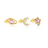 S925 Pure Silver Starry Sky Series Color Diamond Earring Set - MOWTE