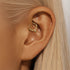 S925 sterling silver daily wear ear bone clip - MOWTE