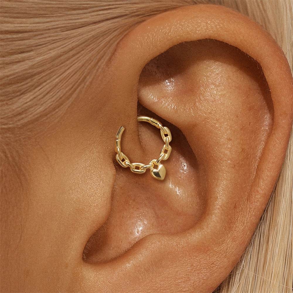 S925 sterling silver daily wear ear bone clip - MOWTE