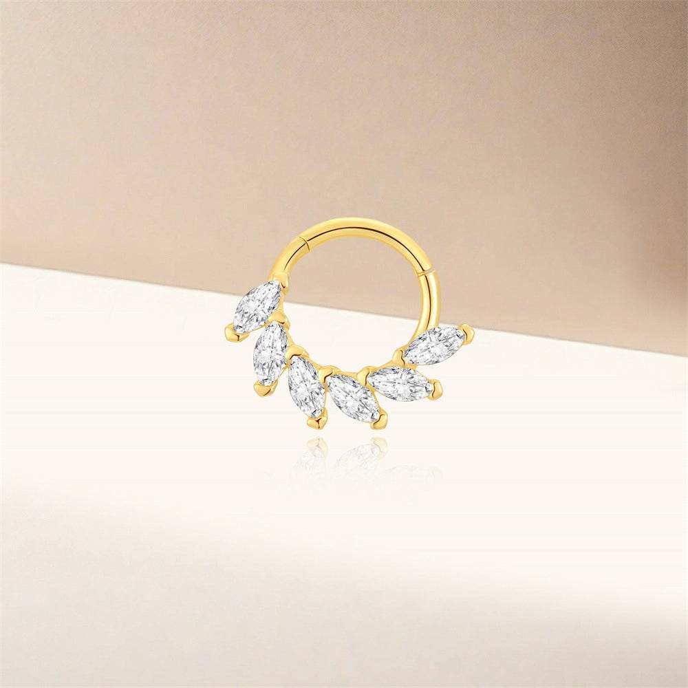 S925 sterling silver daily wear diamond ear bone clip - MOWTE