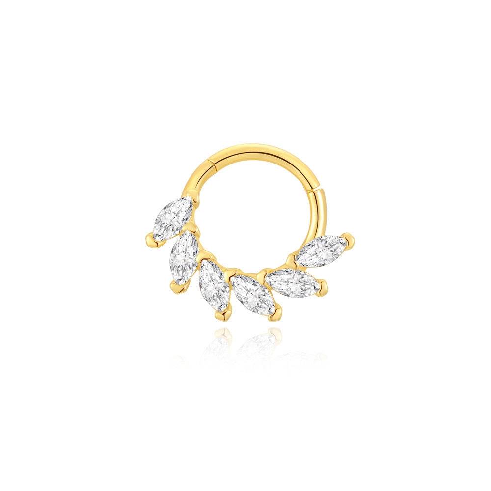 S925 sterling silver daily wear diamond ear bone clip - MOWTE