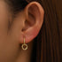 Tassel S925 pure silver stone earrings - MOWTE