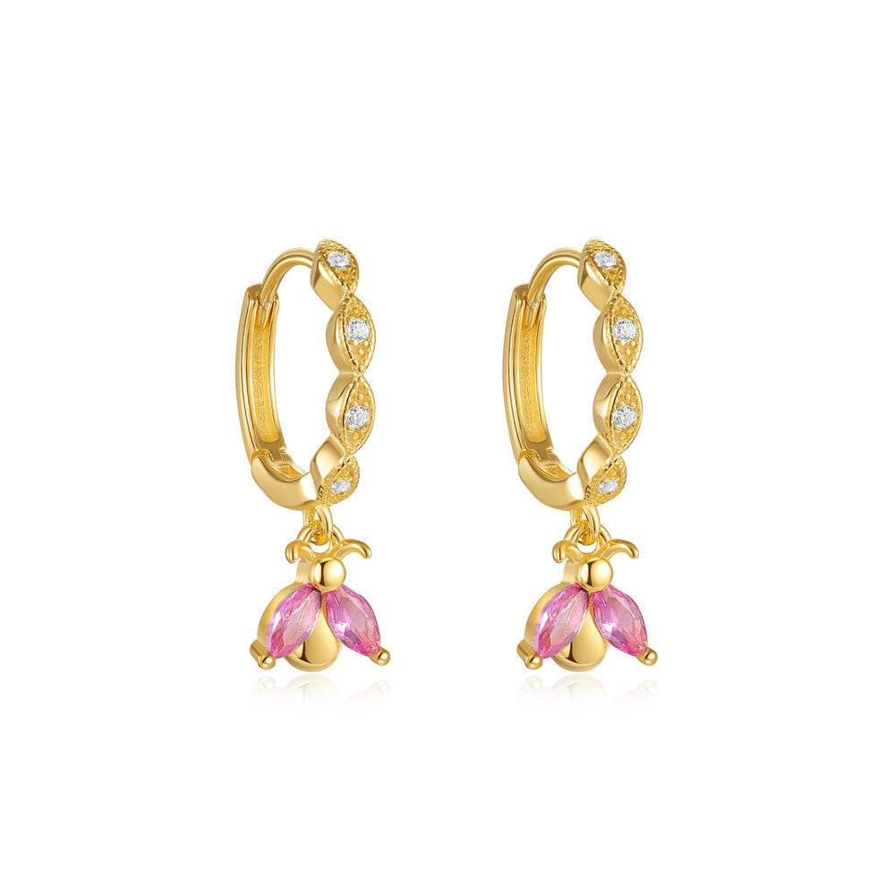 Tassel S925 pure silver flower earrings - MOWTE