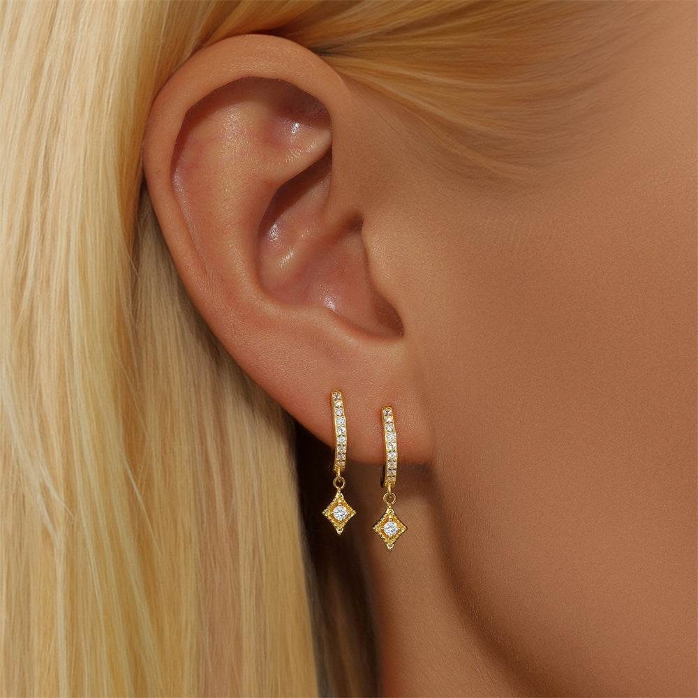 Tassel S925 pure silver earrings - MOWTE