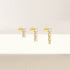 Zircon Three Piece S925 Women's Ear Studs Set - MOWTE