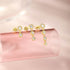 Zircon Three Piece S925 Women's Ear Studs Set - MOWTE